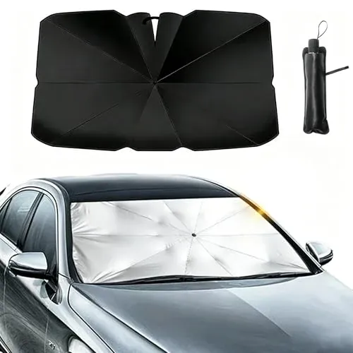 2026 Car Windshield Sun Shade Umbrella Foldable Front Window Sunshade
