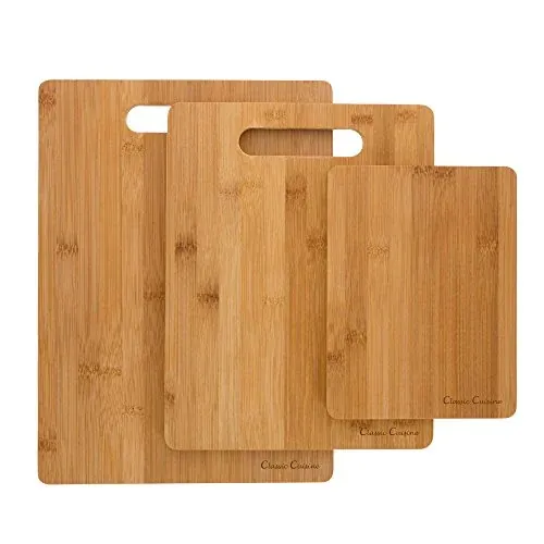 Classic Cuisine 3 Piece Bamboo Cutting Board Set