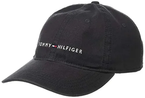 Tommy Hilfiger Men's Cotton Logo Adjustable Baseball Cap