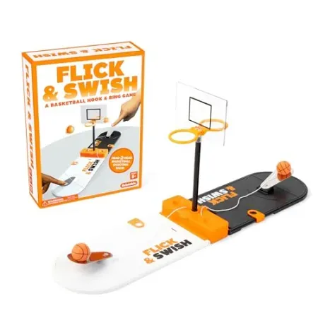 WHAT DO YOU MEME? Flick & Swish Basketball Hook & Ring Game