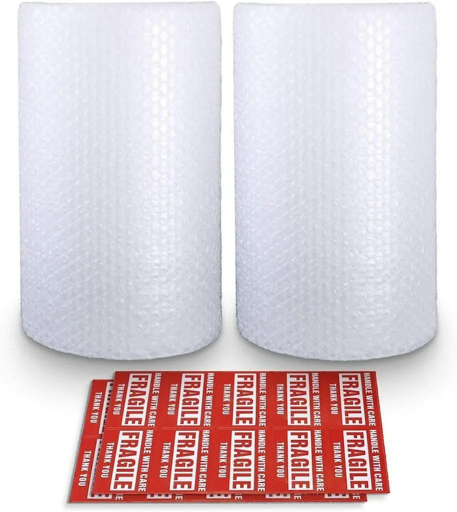 Pacific Mailer Bubble Cushioning Wrap Rolls 2-Pack