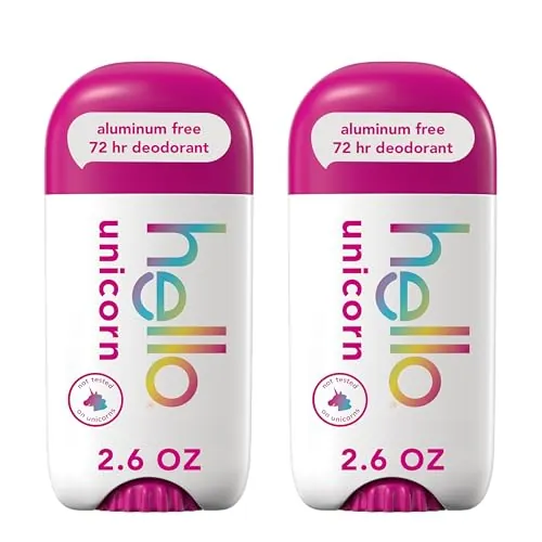 hello Unicorn Aluminum Free Deodorant 2.6 oz (2 Pack)