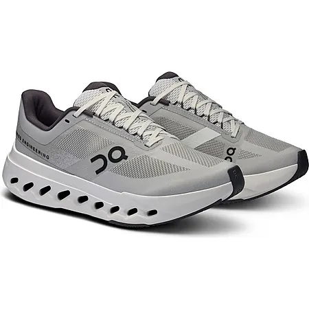 On Women's Cloudsurfer Next Running Shoes (Wide Width, Glacier White)