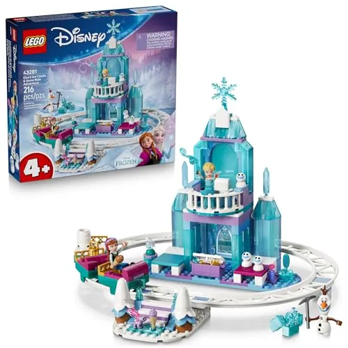 216-Piece LEGO Disney: Frozen - Elsa's Ice Castle & Snow Ride Adventure (43281)