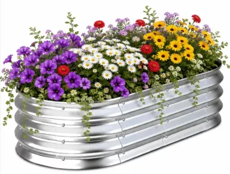 UNTIMATY 4' x 2' x 1' Galvanized Raised Garden Bed