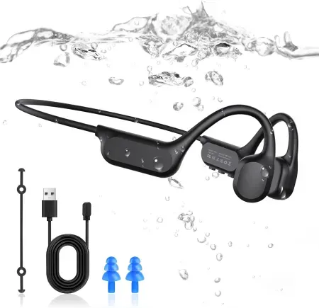 Niecase IP68 Waterproof Swimming Headphones w/ 8GB