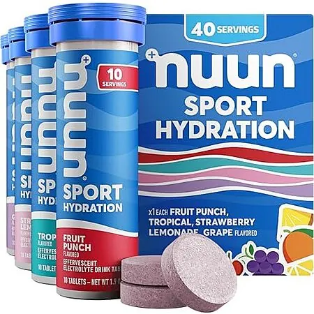 Select Accounts: 40-Ct Nuun Sport Hydration Electrolyte Tablets (Mixed Flavors)