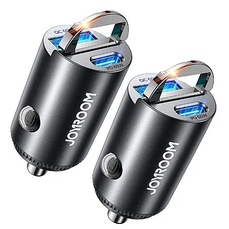 2-Pk JOYROOM 2-Port up to 125W Car Charger