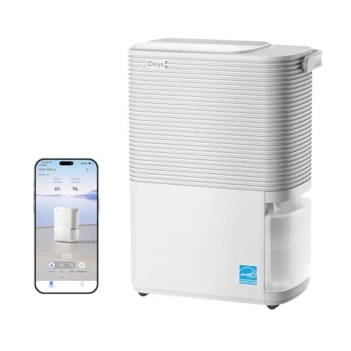 Deye 75 Pint ENERGY STAR Smart Large Room Dehumidifier