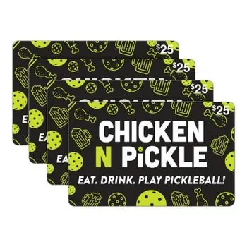 Four $25 Chicken N Pickle Gift Cards