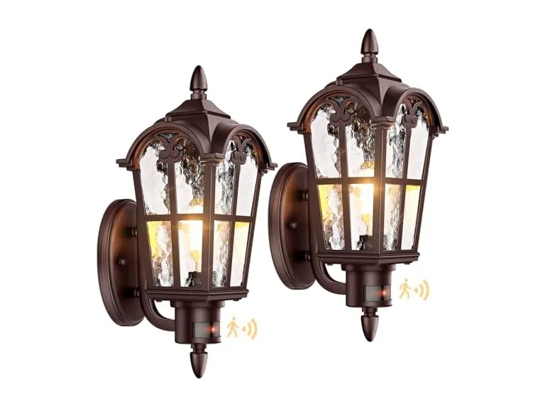 Large Motion Sensor Outdoor Wall Lights