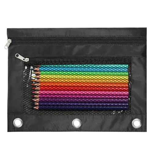 Pencil Pouch for 3-Ring Binders, 4-Pack