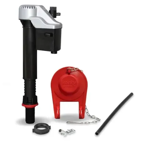 Korky QuietFILL Platinum Universal Toilet Fill Valve & 2" Toilet Flapper Kit