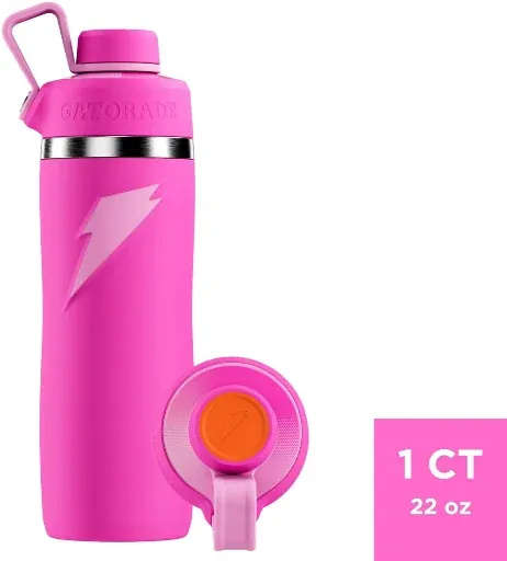 22-Oz Gatorade Stainless Steel Water Bottle (Pink)