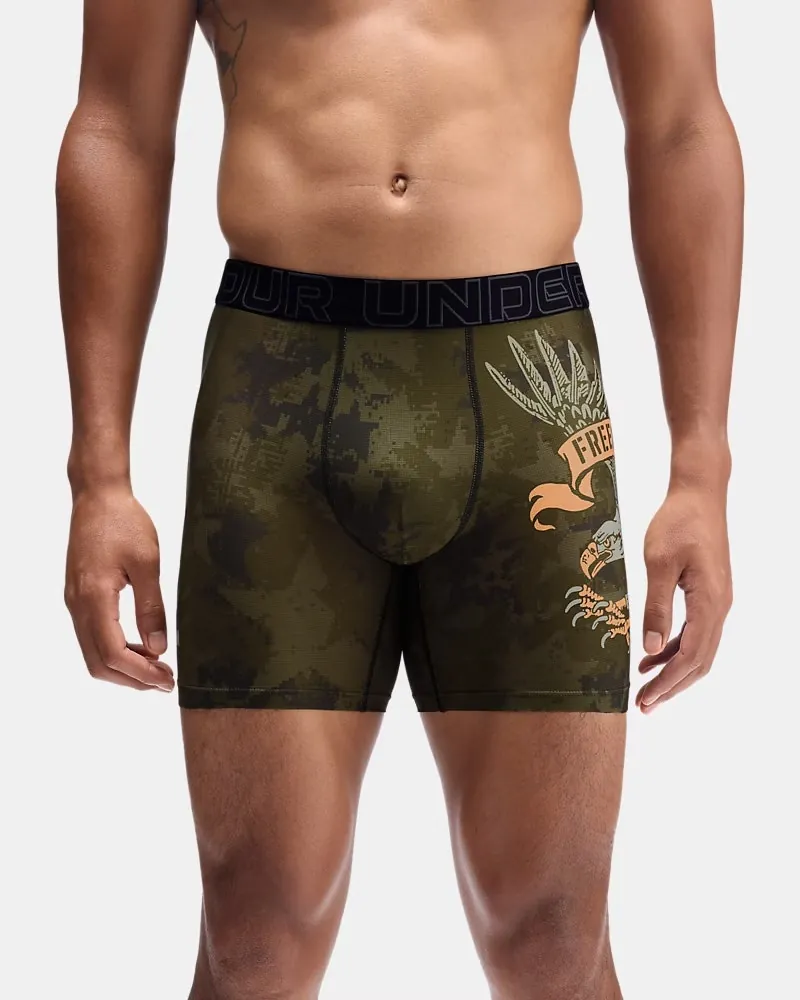 Under Armour Men's Performance Tech Mesh Graphic 6" Boxerjock