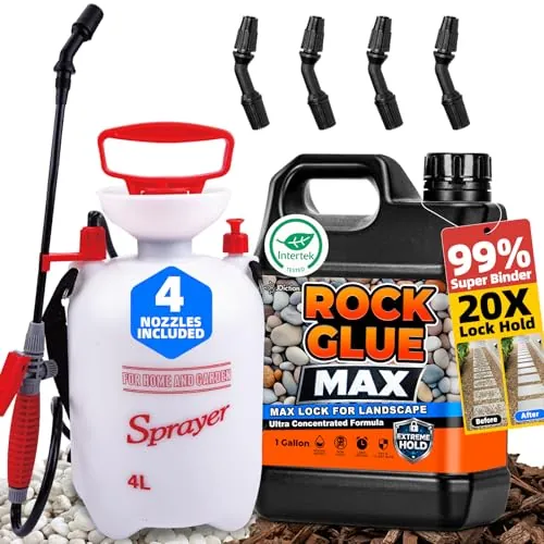 JDiction 1-Gallon Rock & Mulch Glue Kit w/ Sprayer