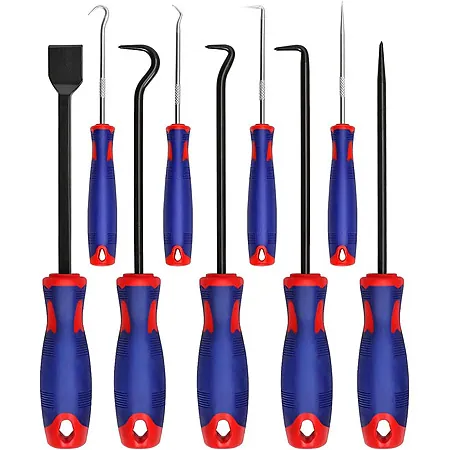 9-Pc WORKPRO Precision Automotive Pick Hook Set w/ Scraper