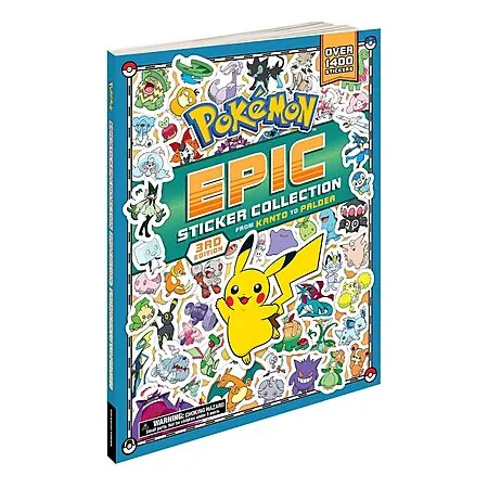 Pokémon Epic Sticker Collection 3rd Ed: From Kanto to Paldea w/ Over 1,400 Stickers