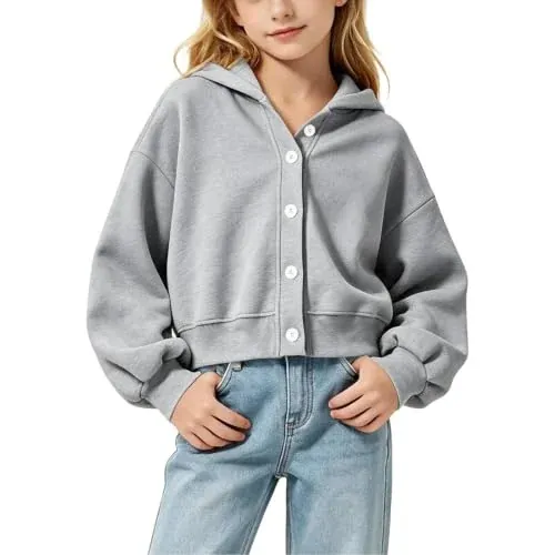 Hoodies Button Down Lightweight Sweatshirts