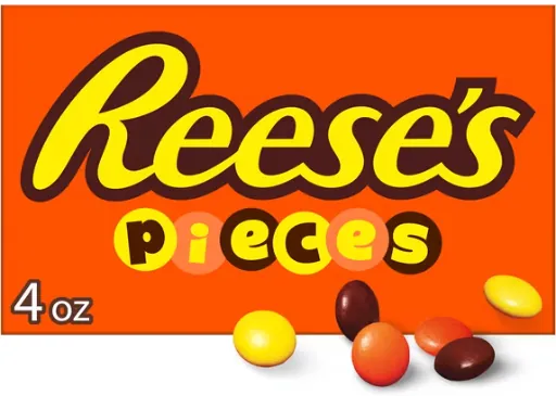 Reese's Pieces Peanut Butter in a Crunchy Shell Candy, Movie Theater Box Candy, 4 oz