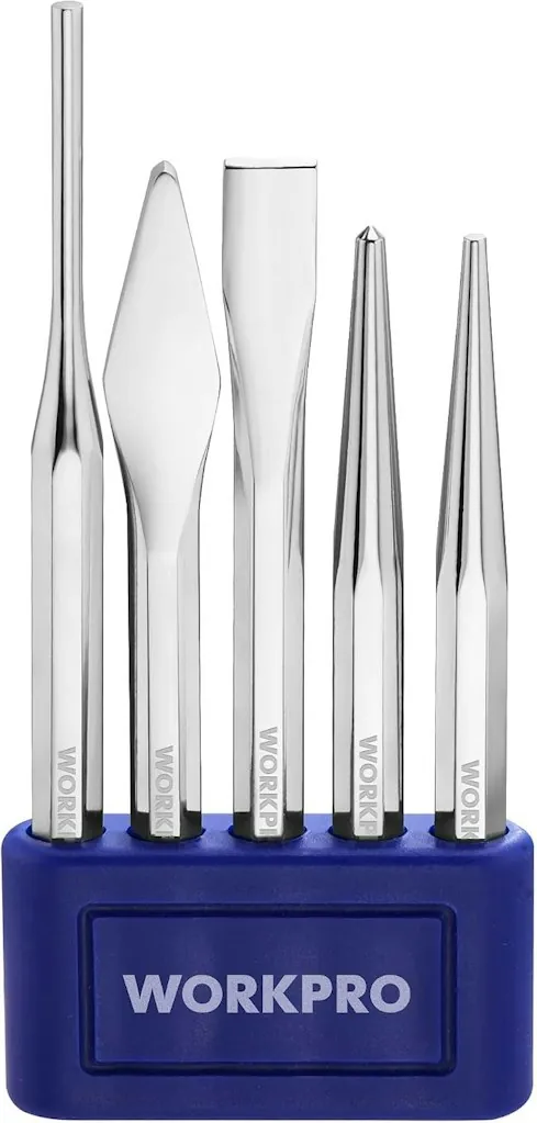 WorkPro 5-Piece Punch & Chisel Set