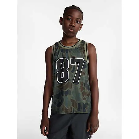 Boys' Clearance Apparel: Weekend Academy Mesh Tank Top (Uniform Green)