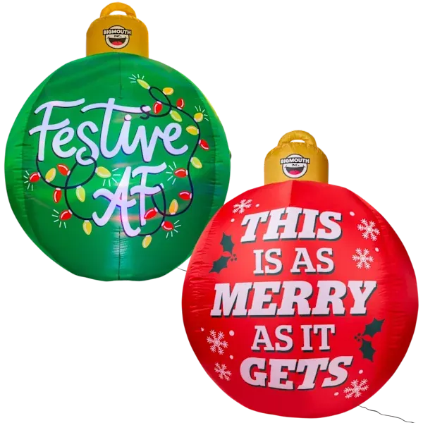 Giant Inflatable LED Christmas Ornaments 2-Pack