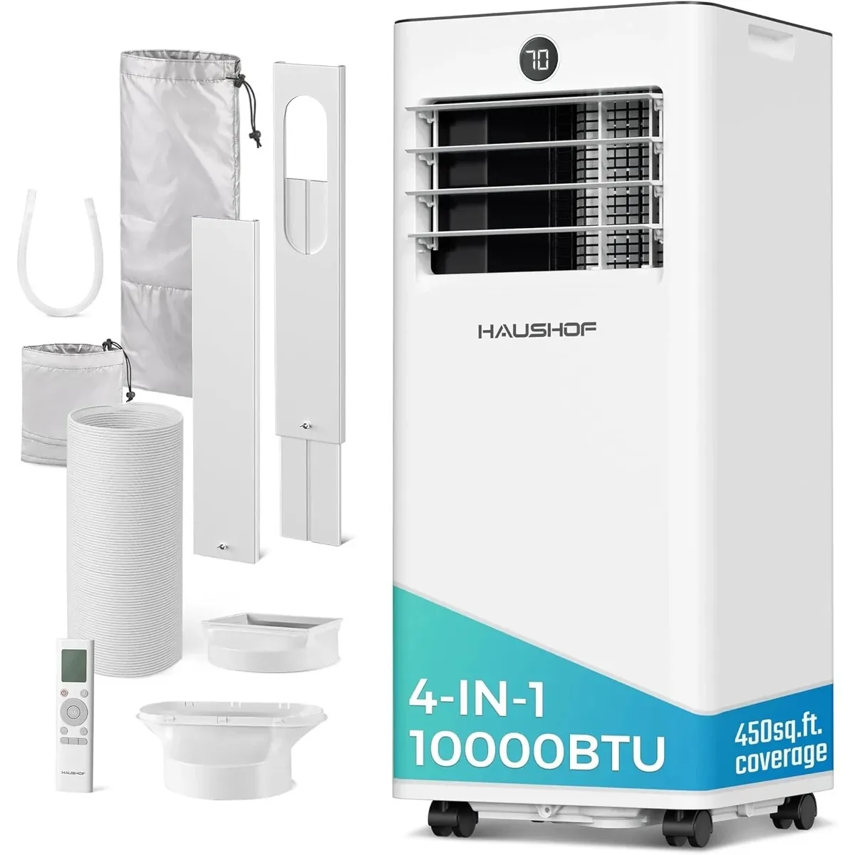 Haushof 10k BTU Portable Air Conditioner