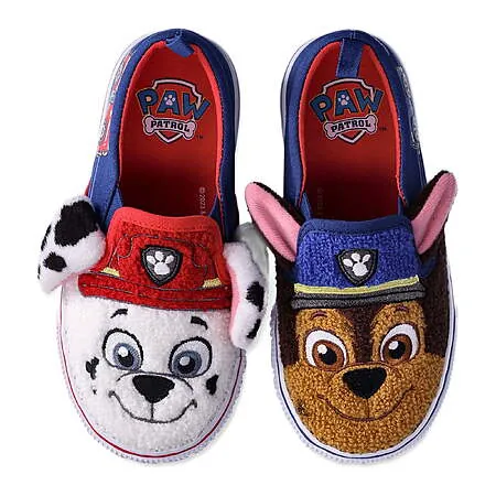 PAW Patrol Chase & Marshall Toddler Fleece Slip-On Sneakers (Limited Sizes)