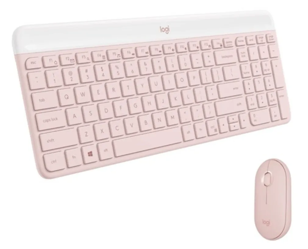 Logitech MK470 Slim Wireless Keyboard & Mouse Combo Rose