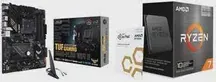 AMD Ryzen 7 5800X3D 10th Anniversary Edition, ASUS TUF GAMING B550-PLUS WIFI II ATX, Cooler Master Elite Liquid 240 AIO