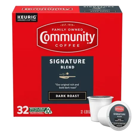 Community Coffee 32-Count Signature Blend Dark Roast Single Serve Keurig K-Cups