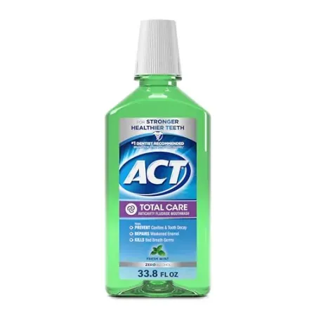 33.8oz ACT Zero Alcohol Anticavity Fluoride Mouthwash