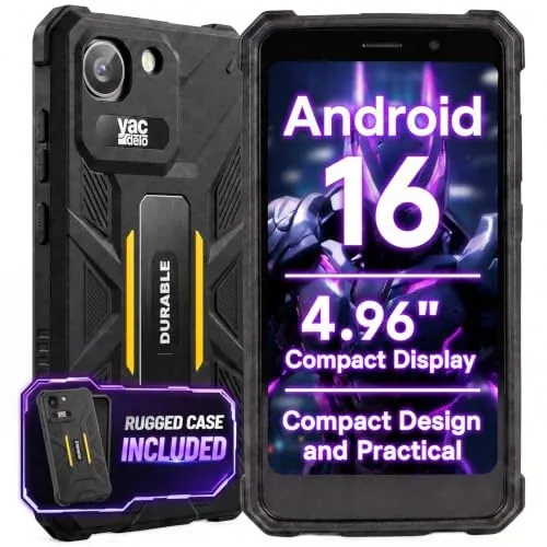 Rock V1 4.96" Rugged Phone, 4G Mini Tough Backup Phone