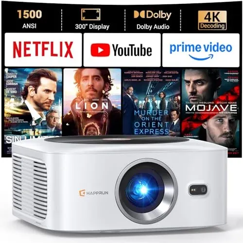 HAPPRUN 1500 ANSI Smart Projector