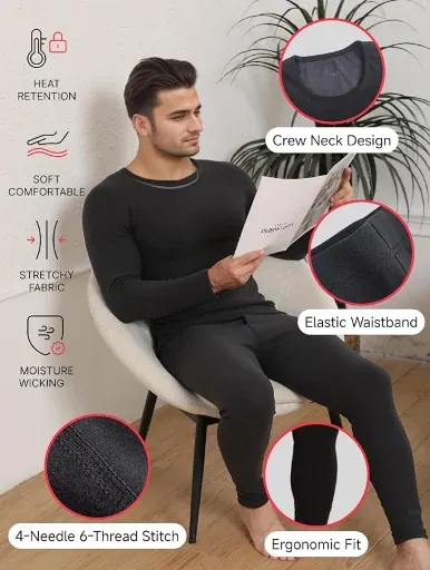 TRENDOUX Thermal Underwear Long Johns
