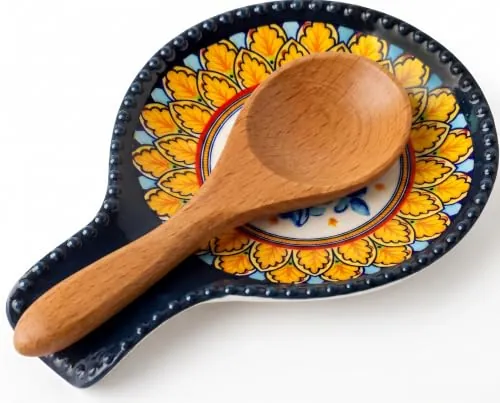 7.7" JINGUS Large Bohemian Spoon Rest (Blue)