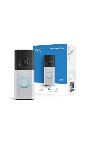 Ring Wired Doorbell 2K Plus (Newest Model, Nickel Silver)