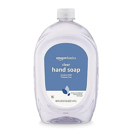 Prime Members: 50-Oz Amazon Basics Clear Liquid Hand Soap Refill (Gentle & Mild)
