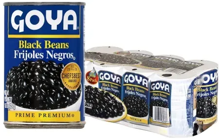 8-Pack 15.5oz Goya Foods Black Beans
