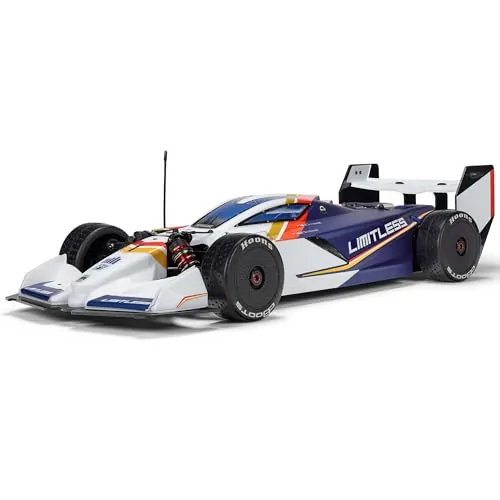 ARRMA RC Race Car 1/7 Limitless 120 8S BLX Speed Machine RTR w AVC, White/Blue