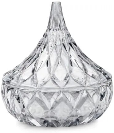 Godinger Crystal Hershey Kiss Shaped Candy Dish (clear)