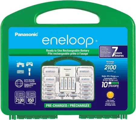 Panasonic eneloop Super Power Pack w/ 12x AA, 4x AAA, 2x C & D Adapters