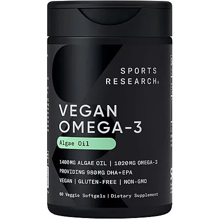 Select Accounts: 60-Count Sports Research Vegan Omega-3 Algae Oil Softgels