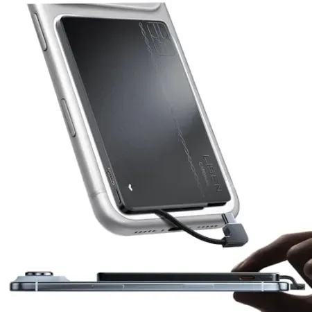 LISEN 0.2″ Ultra-Thin 5000mAh Power Bank w/ USB-C Cable