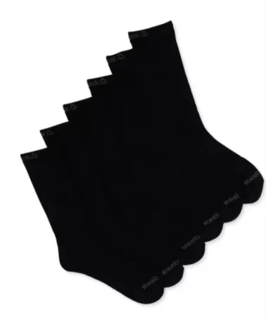6-Pack Reebok Men's Pro Series Crew Socks