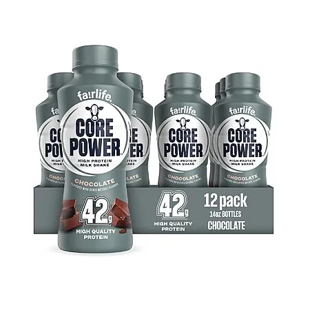 12-Pk 14-Oz Core Power Elite High Protein Shake (Chocolate)