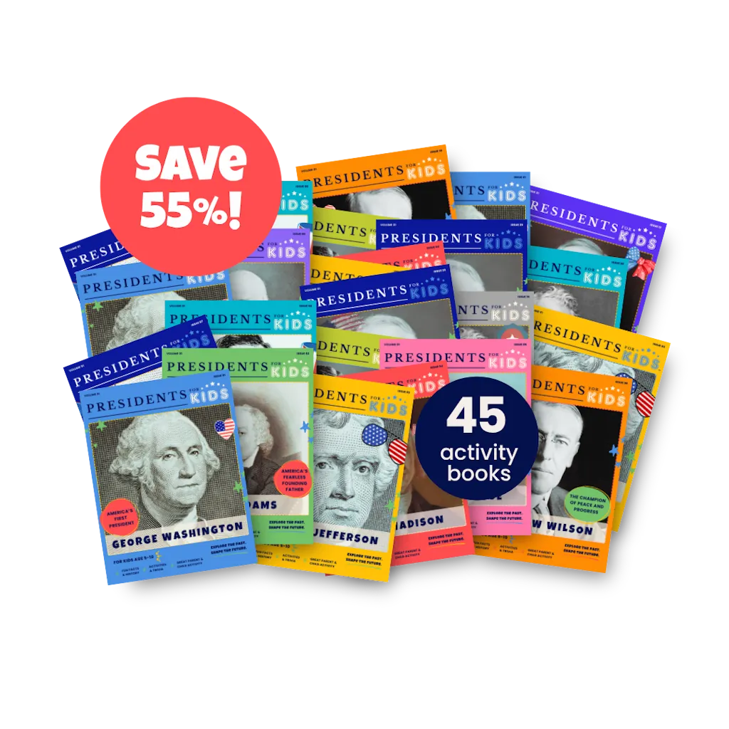 Presidents for Kids Ultimate Presidential Collector Set w/ All 45 Activity Books