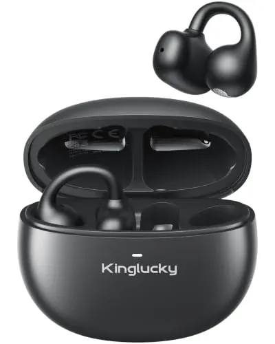 Clip-On Open Ear Wireless Earbuds with Bluetooth 6.0