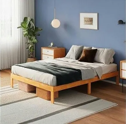 Avenco Solid Wood 12" Full Platform Bed Frame